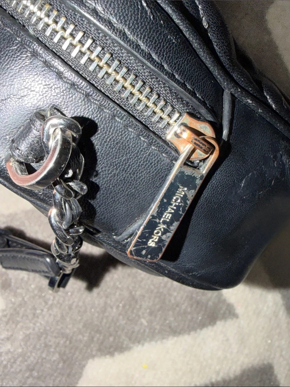 Michael Kors Rose Small Quilted Leather Crossbody
